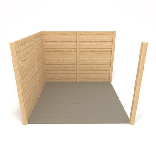 Freestanding Box Pergola with Decking Kit | Timber | Multiple Sizes