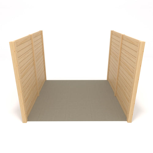 Wall Mounted Premium Pergola with Decking Kit | Timber | Multiple Sizes