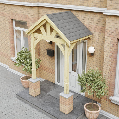 Felt Shingle Roof Porch Canopy | Timber | Multiple Sizes