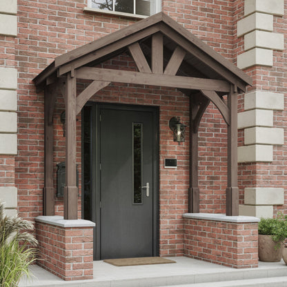 Slate Tile Roof Porch - Rustic Brown - 1.22m Depth x 2.4m Width