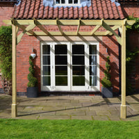 Wall Mounted Premium Pergola | Timber | Heavyweight Section | Multiple Sizes