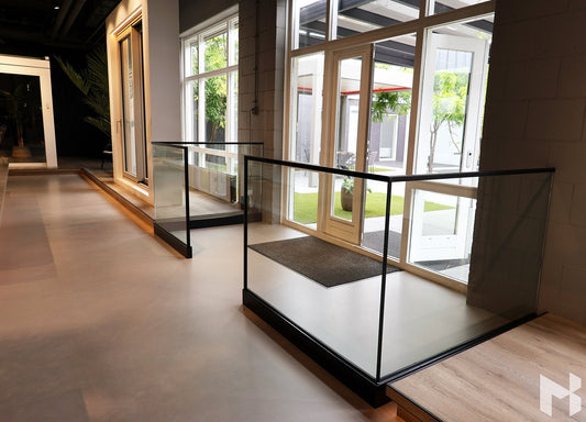 MB Glass Balustrade by Roma Verandas - balustrade showroom