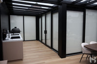 MB Zip Screens by Roma Verandas - garden room inside sliding glass doors screens