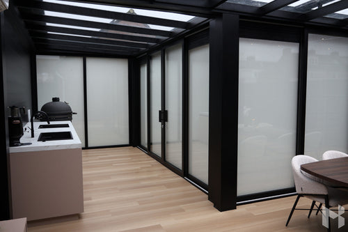 MB Zip Screens by Roma Verandas - garden room inside sliding glass doors screens
