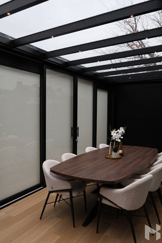 MB Zip Screens by Roma Verandas - garden room inside sliding glass doors screens