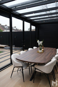 MB Aluminium Fencing by Roma Verandas - garden room inside sliding glass doors screens