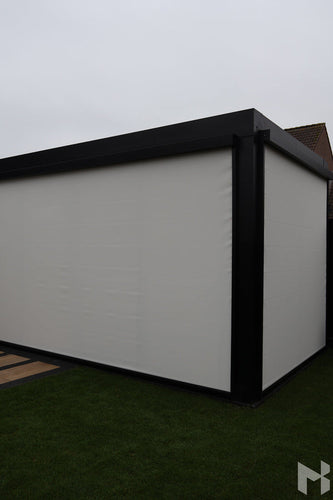 MB Zip Screens by Roma Verandas - garden room outside sliding glass doors screens