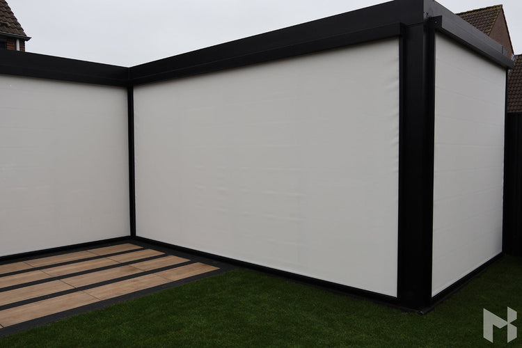 MB Zip Screens by Roma Verandas - garden room outside sliding glass doors screens