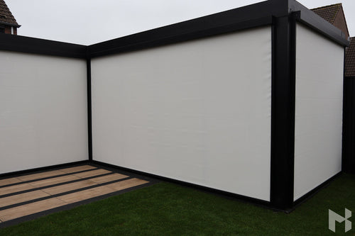 MB Zip Screens by Roma Verandas - garden room outside sliding glass doors screens