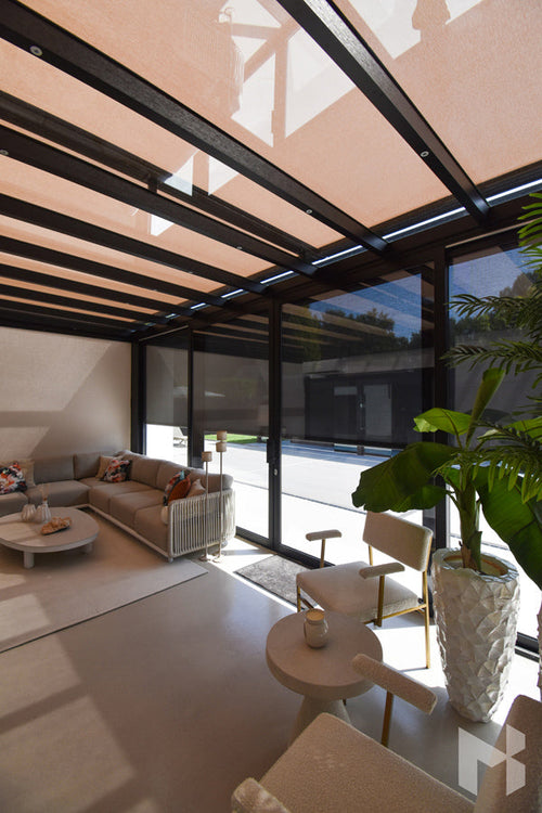 MB Veranda Sun Shading by Roma Verandas - inside sun shading screens protection