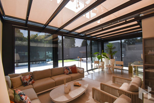 MB Veranda Sun Shading by Roma Verandas - inside sun shading screens protection