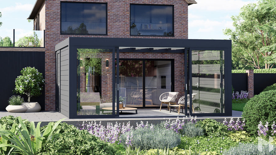 MB Aluminium Doors by Roma Verandas - left aluminium door right door