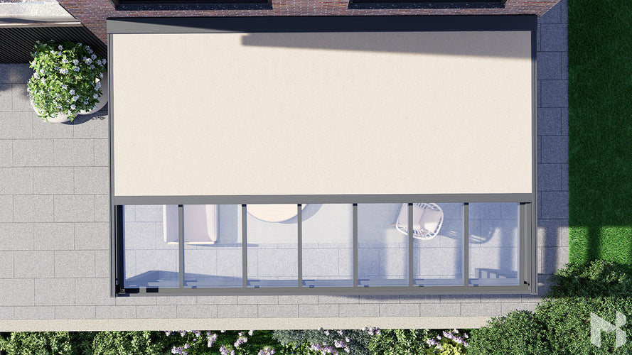 MB Veranda Sun Shading by Roma Verandas - mounted sun shading anthracite grey ral 7016