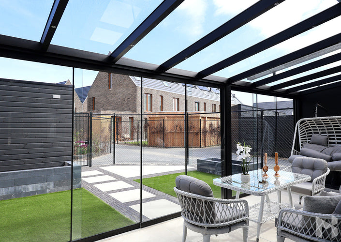 MB Sliding Doors by Roma Verandas - sliding glass doors sun shading aluminium side wall