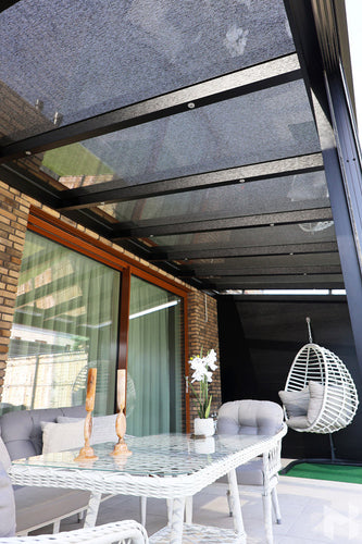 MB Veranda Sun Shading by Roma Verandas - sliding glass doors sun shading aluminium side wall