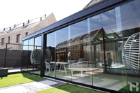 MB Aluminium Side Wall by Roma Verandas - sliding glass doors sun shading aluminium side wall