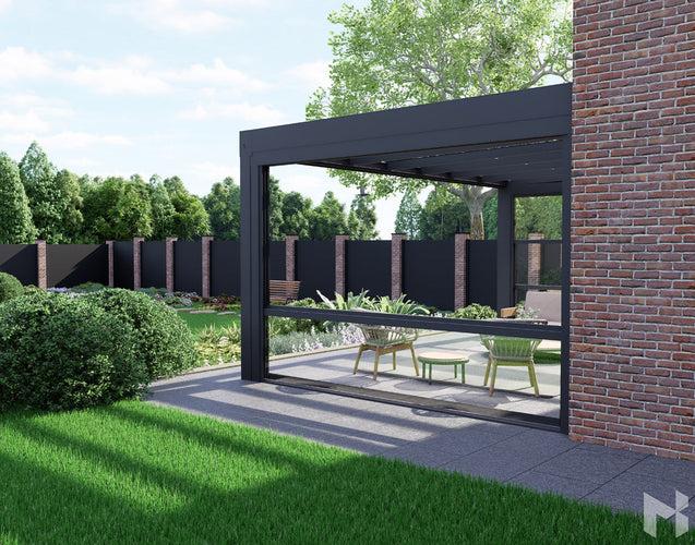 MB Guillotine Glass System by Roma Verandas - vertical sliding window
