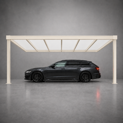 Aluminium Carport | The Tetto | Modular Interlinkable | Multiple Roof & Post Styles | Wall Mounted or Freestanding | Bespoke Configurations