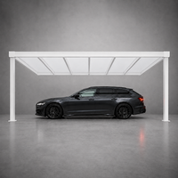 Aluminium Carport | The Tetto | Modular Interlinkable | Multiple Roof & Post Styles | Wall Mounted or Freestanding | Bespoke Configurations